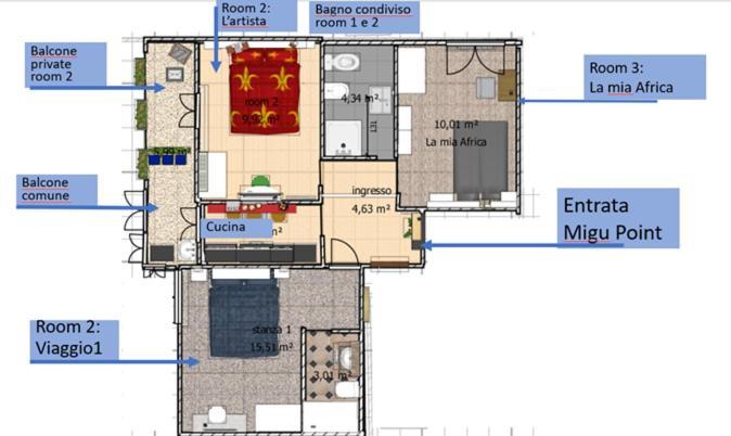 Migu Point Intero Appartamento Пиза Екстериор снимка